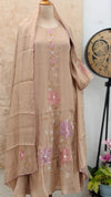 ✨ Pure Mul Chanderi Embroidery Work Kurti Set