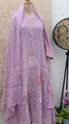 ✨ Pure Mul Chanderi Embroidery Work Kurti Set