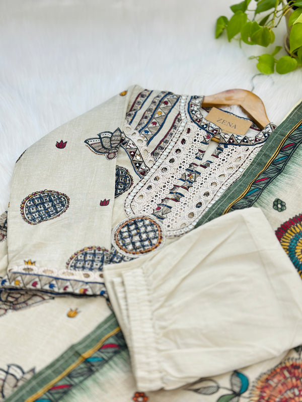 Ready to wear muslin kurti set