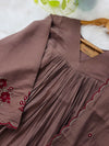 ✨ Mul Chanderi Handwork Anarkali Set