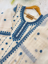 ✨ Coral Chanderi Embroidery Work Kurti