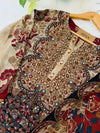 ✨ Pure Crepe Embroidered Mirror Work Kurti Set