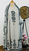 ✨ Mul Chanderi Hand-Detailed Kurti Set