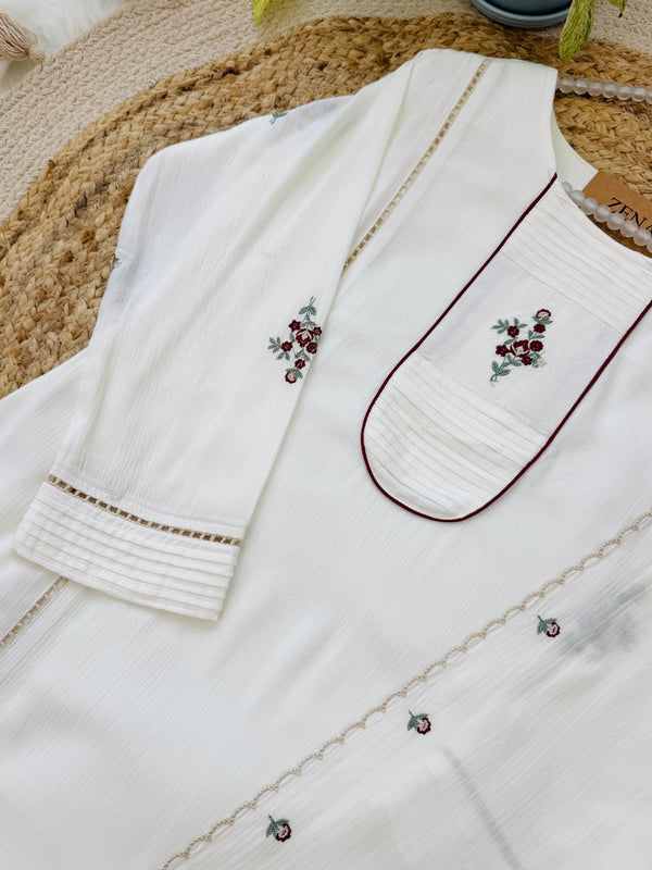 ✨ Imported Crushed Rayon Embroidered Anarkali