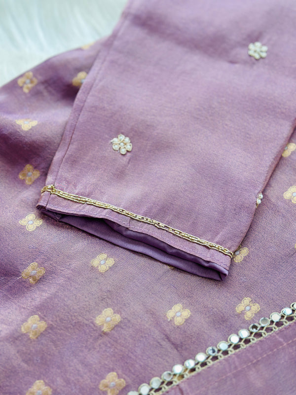 Ready to wear Tissue silk hand work kurti set