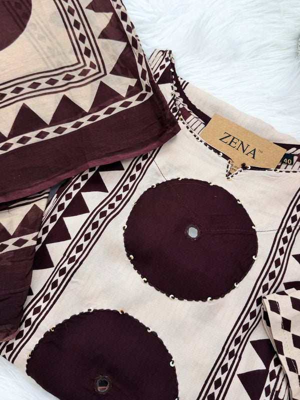 Pure Cotton Ready-to-Wear Kurti Set — Comfort Meets Everyday Elegance