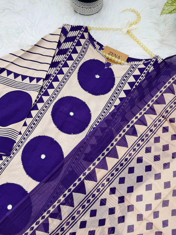 Pure Cotton Ready-to-Wear Kurti Set — Comfort Meets Everyday Elegance