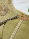 ✨ Crush Tissue Silk Jacquard Work Unstitched Suit ✨