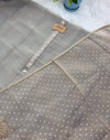✨ Crush Tissue Silk Jacquard Work Unstitched Suit ✨