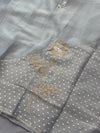 ✨ Crush Tissue Silk Jacquard Work Unstitched Suit ✨