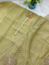 ✨ Crush Tissue Silk Jacquard Work Unstitched Suit ✨