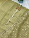 ✨ Crush Tissue Silk Jacquard Work Unstitched Suit ✨