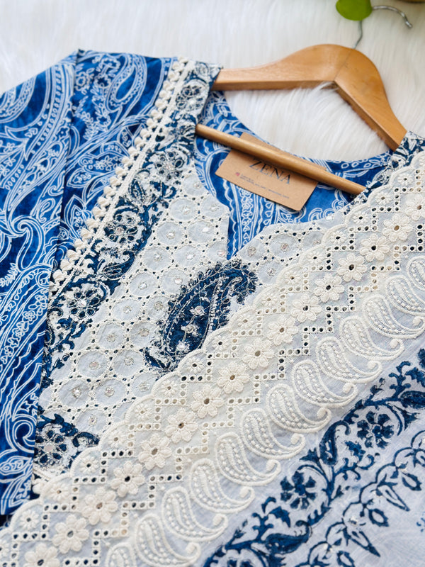 Pure cotton hakuba kurti set