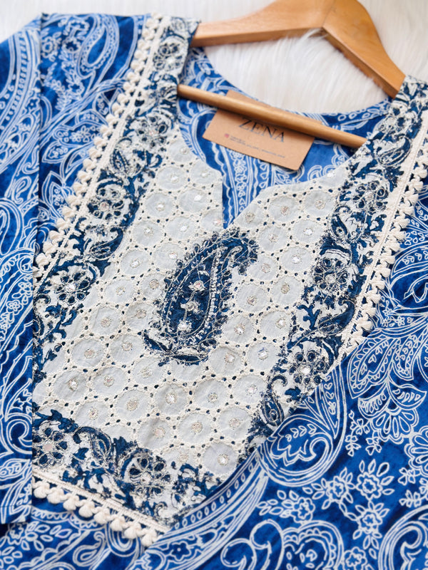 Pure cotton hakuba kurti set