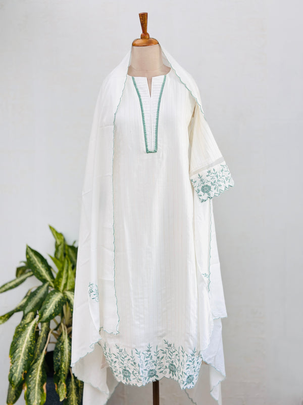 Ready-to-Wear Pure Cotton Kurti Set – Breathable Comfort & Timeless Elegance 🌿