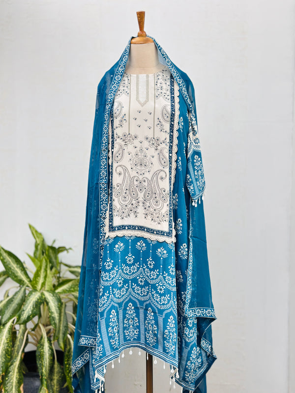 Ready to wear kurti set with handwork details Fabric crepe