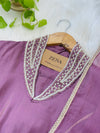 TISSUE SILK A LINE KURTI SET WITH ORGANZA DUPATTA