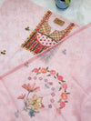 ✨ Linen Silk Hand-Embroidered Unstitched Suit with Kota Doria Dupatta ✨