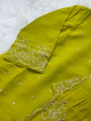 ✨ Roman Silk Embroidered Party Wear Kurti Set ✨