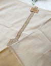 ✨ Linen Hand-Detailed Unstitched Suit ✨