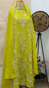 ✨ Premium Cosmo Tissue Silk Handwork Unstitched Suit ✨