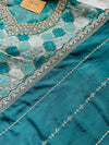 Premium Moga Silk Jacquard | Handwork Suit with Silk Georgette Dupatta
