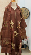 ✨ Mul Chanderi Appliqué Work Kurti Set ✨