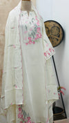 ✨ Glass Chanderi Embroidered Kurti Set ✨