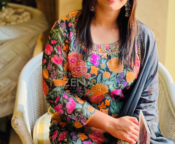 Ready-to-Wear Organza Kurti Set 🌟