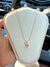 Pink Butterfly Crystal Pendant Necklace 🦋💗