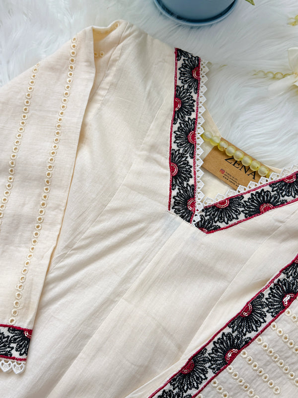 ✨ Pure Cotton Anarkali Kurti Set ✨