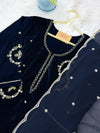 ✨ Velvet Handwork Partywear Kurti Set with Georgette Dupatta ✨