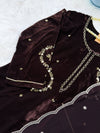 ✨ Velvet Handwork Partywear Kurti Set with Georgette Dupatta ✨