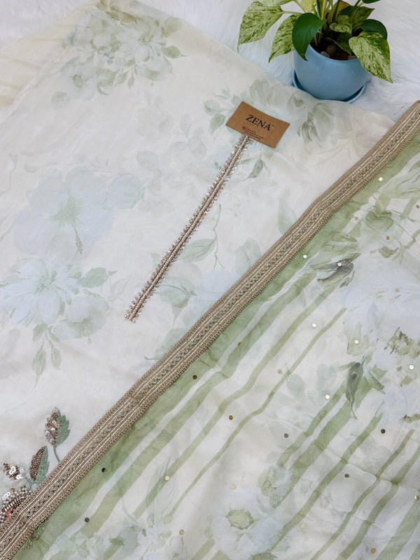 ✨ Crepe Hand-Detailed Unstitched Suit ✨
