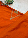 ✨ Mul Chanderi Hand Detailed Unstitched Suit ✨