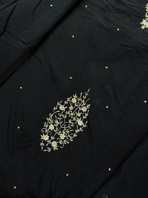 ✨ Mul Chanderi Hand Detailed Unstitched Suit ✨