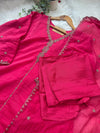 ✨ Premium Mul Chanderi Handwork A-Line Kurti Set ✨