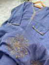 ✨ Premium Mul Chanderi Handwork A-Line Kurti Set ✨