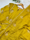 Mul chanderi handwork a-line Kurti set