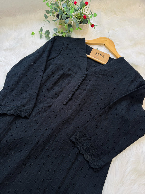 ✨ Pure Cotton Hacoba A-Line Kurti Set ✨