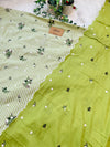 Unstitched Pure Cotton Kurti Set – Top, Bottom & Dupatta 🌿