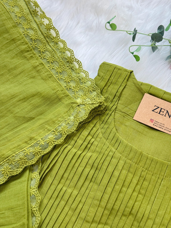 Mul Chanderi Silk Anarkali Set ✨ – Elegant Festive Wear