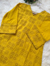 ✨ Pure Cotton Thread Work A-Line Kurti Set ✨