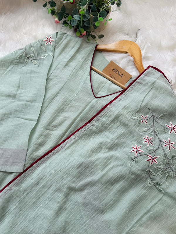 ✨ Imported Crushed Rayon Anarkali Set ✨