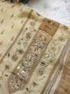 ✨ Pure Crepe Handwork Unstitched Suit ✨