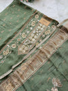 ✨ Pure Crepe Handwork Unstitched Suit ✨