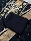 ✨ Pure Crepe Handwork Unstitched Suit ✨