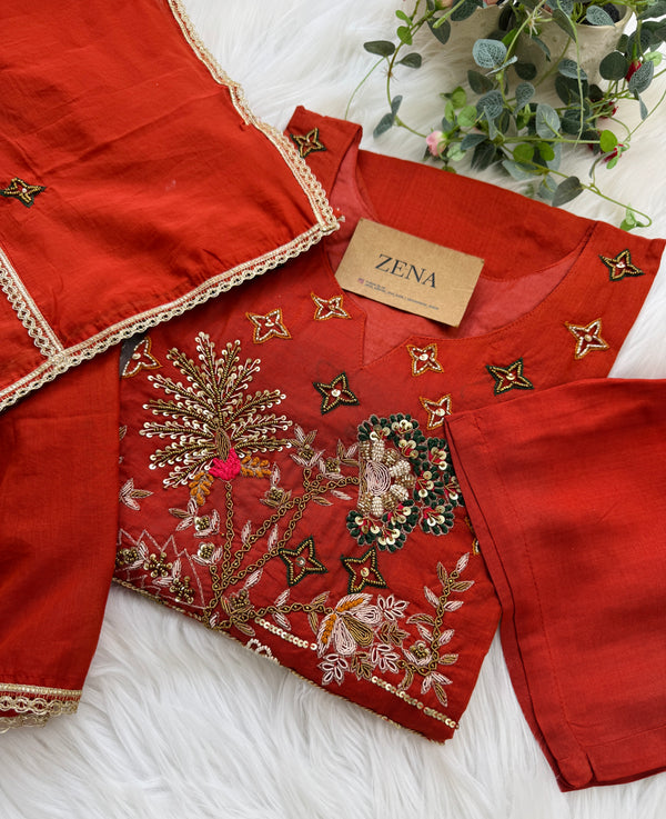 ✨ Mul Chanderi Handwork Party Wear Suit ✨