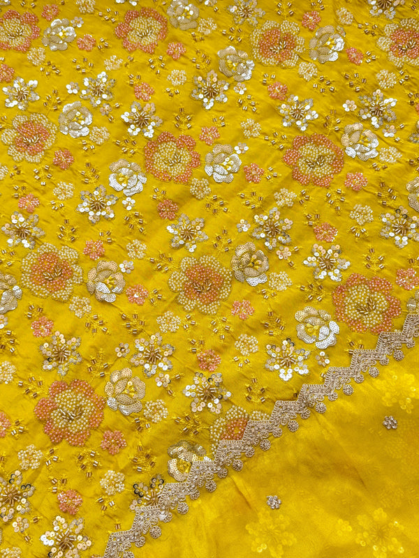✨ Premium Cosmo Tissue Silk Handwork Unstitched Suit ✨