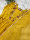 ✨ Pure Cotton Mirror Work Anarkali Set ✨